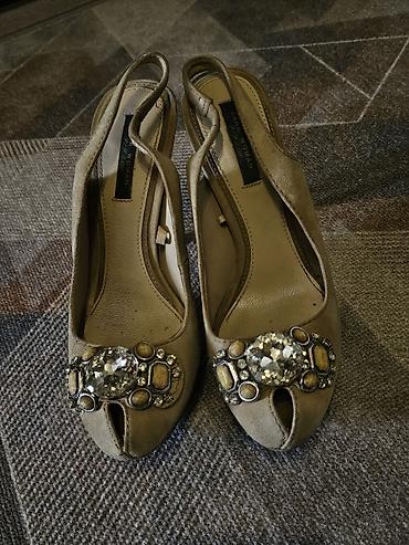 foot patch: Туфли-лодочки на высоком каблуке Zara Woman. - Модель: открытый мыс — 2