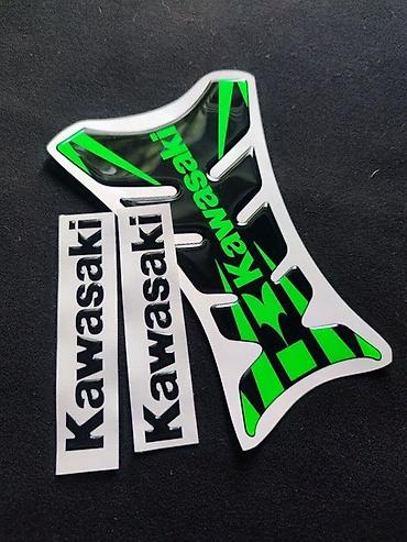 orginal: Stikeri za motore - Kawasaki slova i tank pad - 16611 📌 Opis — 2