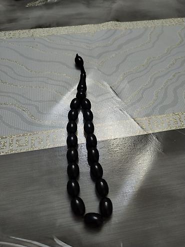 dini hediyyeler: Qara misbaha – klassik dizayn - Material: qara rəngli, parlaq səthli — 2