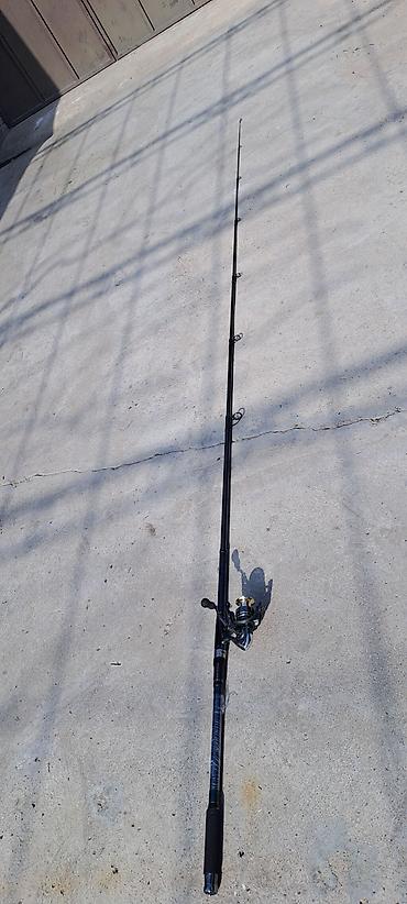 Удочки и спиннинги: Удилище телескопическое с безынерционной катушкой - Длина: 4,2 м — 6