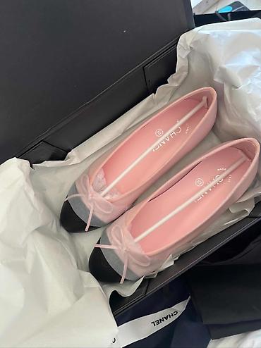 балетки chanel: Туфли, 40, Chanel, Новый, цвет - Розовый, Бесплатная доставка — 1