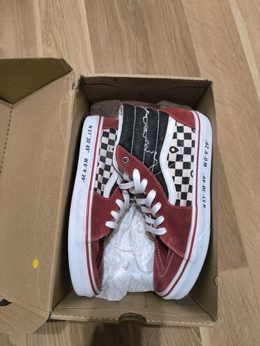 qadınlar üçün vans authentic ketlər: Ölçü: 39, rəng - Qırmızı, İşlənmiş