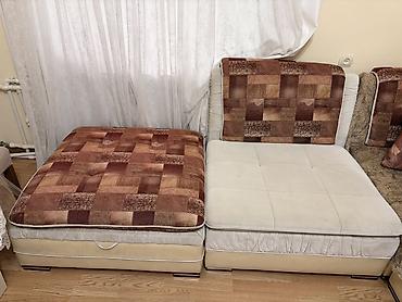 Mebel: Çıxarılan oturacaq bölməsi olan künc divan modulu - İki hissəli — 2