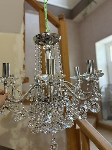 xrustal stekan: Çılçıraq, 8 lampa, Xrustal — 3