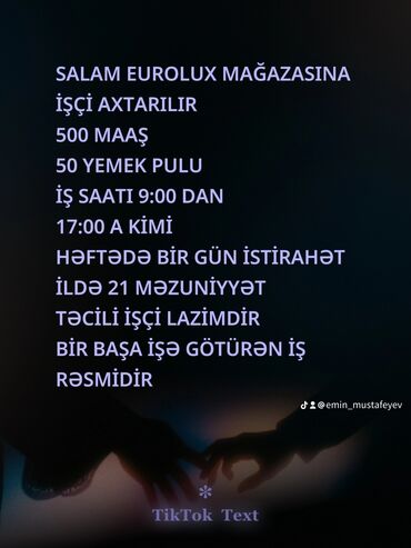 is elanlari 2024 sumqayit: Yükvuran fəhlə tələb olunur, 18-29 yaş, 1 ildən az təcrübə, Aylıq ödəniş