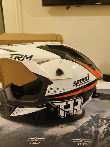 Moto geyim: Moto Moped Velosiped üçün Kask satılır yenidir işlənməyib üstündə — 1