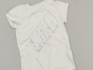 koszula dziewczęca biała: T-shirt, Nike, 5-6 years, 110-116 cm, condition - Good