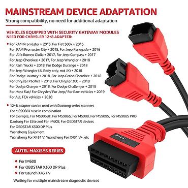 Alati za automobile: NOVO- Lonsdor SGW FCA Adapter + 12+8 Baypass Kabel Lonsdor FCA SGV — 5