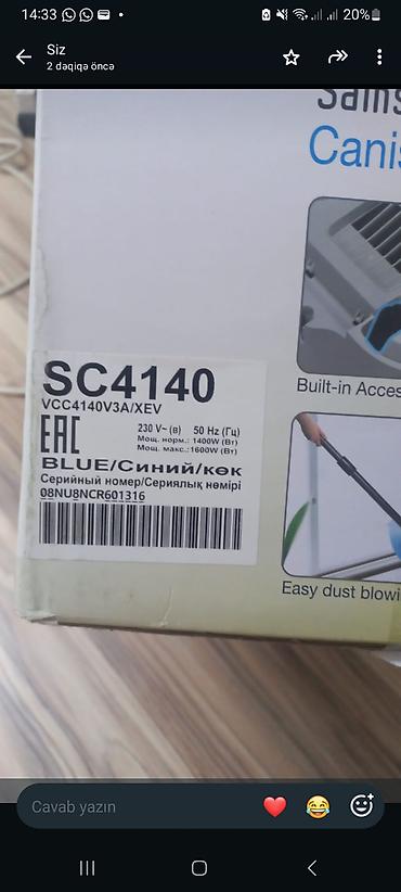 irşad electronics iphone 13: Samsung SC4140 (VCC4140V3A/XEV) tozsoran - Tip: Kanistr tipli — 2