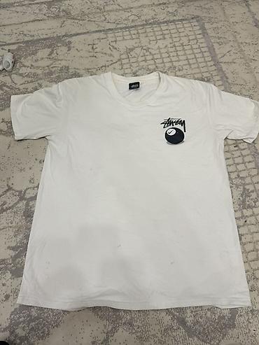 купить форму афганку: Белая футболка Stüssy x Nike с крупным графическим принтом. Состояние — 1
