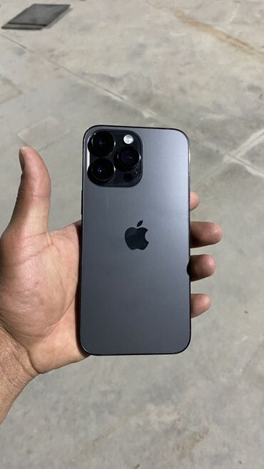 бу телефоны айфон: IPhone 14 Pro Max, Колдонулган, 256 ГБ, Space Gray, Каптама, Куту, Заряддоочу түзүлүш, 82 %