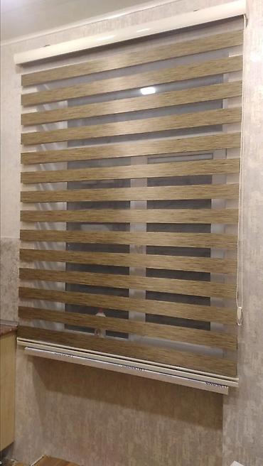 Jalüzlər: Zebra jalüz pərdə - İkiqat parçalı zebra sistemi: şəffaf və sıx — 10