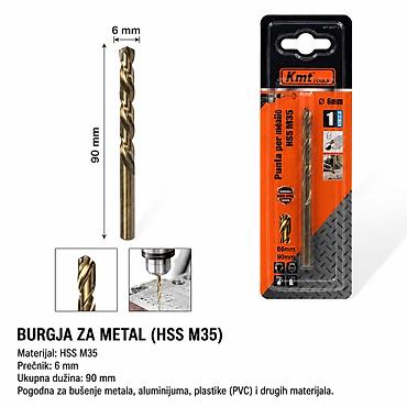 KMT M35 burgija za metal sa zlatnim premazom 9364703 - Tip: Burgija