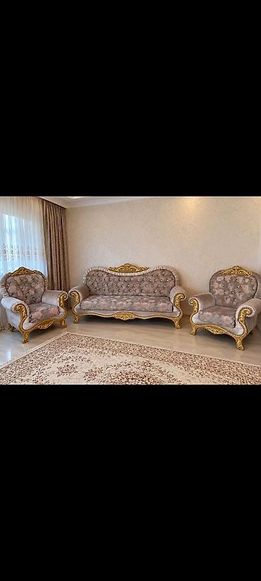 kreslo islenmis: İşlənmiş, Divan, 2 kreslo — 1