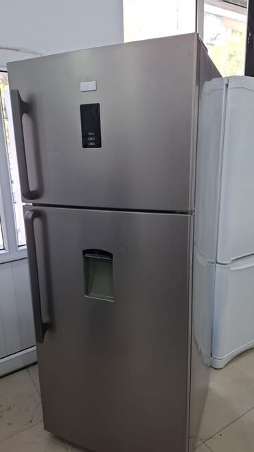Separatorlar: 2 qapılı Sharp Soyuducu Satılır, rəng - Boz, Dispenserli