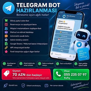 promo bizon az qeydiyat: Telegram botların hazırlanması Biznesiniz və ya şəxsi layihəniz üçün — 1