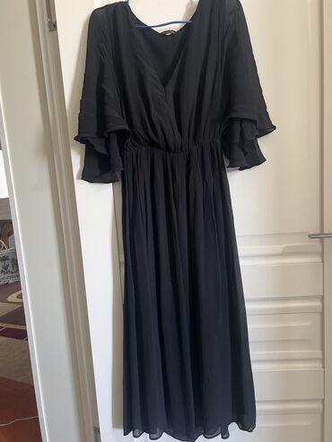 платье черный: Повседневное платье, Италия, Лето, Короткая модель, Турецкое, S (EU 36)