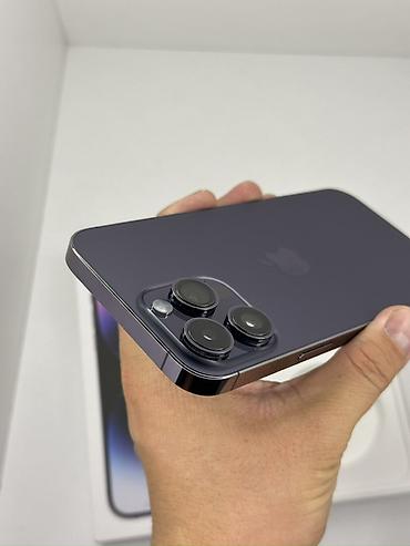 комбо 3 в 1: IPhone 14 Pro Max, Б/у, 256 ГБ, Deep Purple, Коробка, 79 % — 8