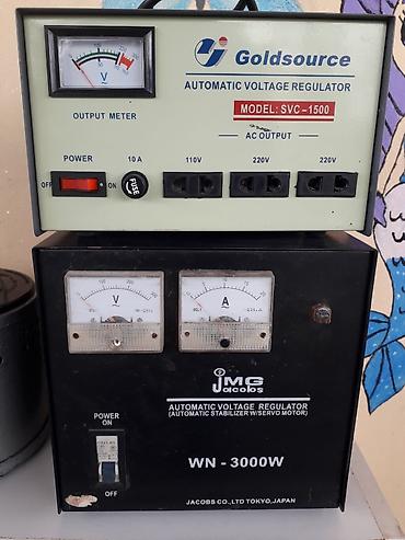 stabilizator 3 faza: İşlənmiş, Ev üçün, 1 faza, Gərginliy stabilizatoru, 220/110 V, Ünvandan götürmə, Kredit yoxdur — 1