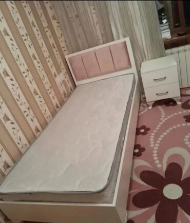 Кровати: Новый, Односпальная кровать, Без подьемного механизма, С матрасом, Без выдвижных ящиков