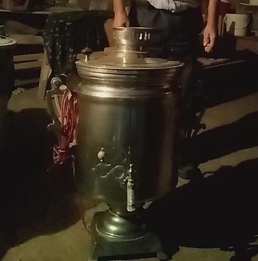 odun samovarları 5l: Elektrik samovar – iri həcmli, metal gövdəli, kranlı model — 3
