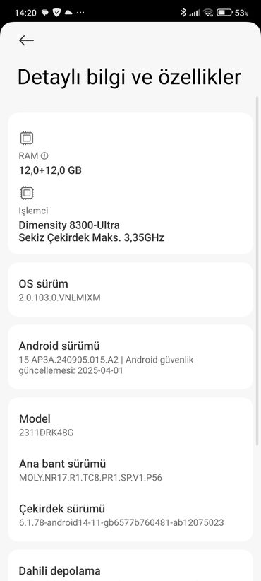 wifi адаптер 5g: Poco X6 Pro 5G, 512 GB, rəng - Bej