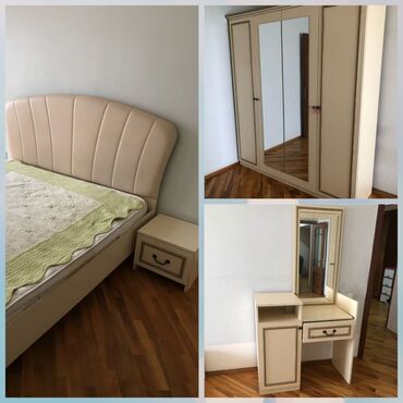 Yataq otağı dəstləri: İkinəfərlik çarpayı, Dolab, Termo, 2 tumba, İşlənmiş