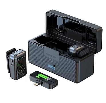 micro cd: Беспроводная петличная микрофонная система с зарядным кейсом - — 2