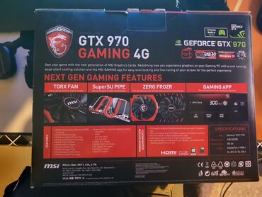 видеокарт: Видеокарта MSI GeForce GTX 970, 4 ГБ, Б/у