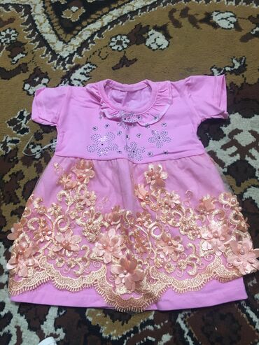 парные одежда: Детское платье, цвет - Розовый, Новый