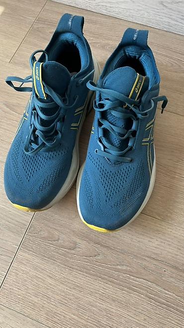 Мужские кроссовки, 42.5, 43, Asics, Б/у, цвет - Синий, Самовывоз, Платная доставка