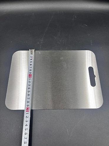 xəmir taxtası: Paslanmaz polad mətbəx və tərəvəz doğrama taxtası 23x34 sm (Cook Wadar — 5