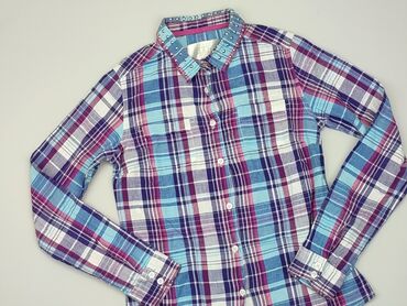 Shirts: Shirt 12 years, condition - Very good, pattern - Cell, color - Multicolored