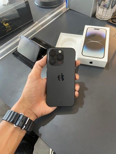 TV və video: IPhone 14 Pro, 256 GB, Matte Silver, Zəmanət, Face ID, Sənədlərlə
