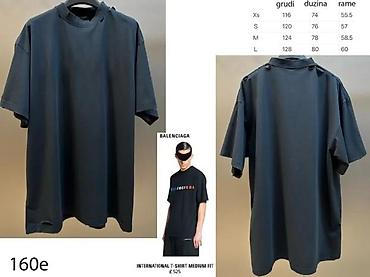 Majice: Men's T-shirt Balenciaga, bоја - Siva — 9