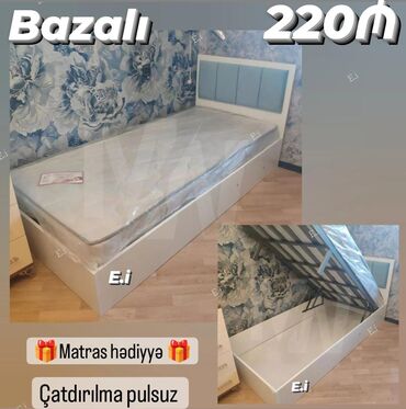 Çarpayılar: Təknəfərlik çarpayı, Bazalı, Matras ilə, Siyirməsiz