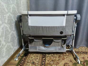 детская кроватка трансформер жираф: Люлька, Б/у, Колыбель, Качалка, Металл, цвет - Коричневый, Самовывоз