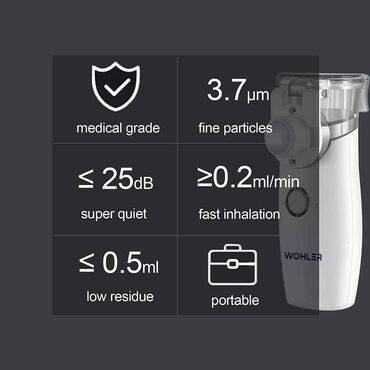 İnqalyatorlar, nebulizerlər: Çatdırılma daxil! Wohler Alman firmasının Yeni nəsil daşına bilir — 6