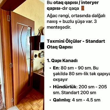 seyid qaplar: 6 eded qapi biri 50azn. Unvan insaatcilar Nigaz — 1