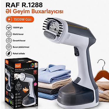 Утюги: №: 7416 Məhsulun adı: Əl buxarlayıcısı RAF R.1288 1500 Vt Brend: RAF — 1