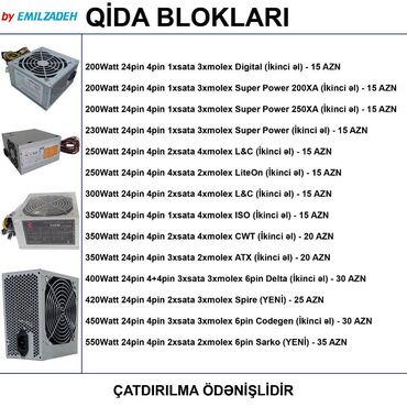 Qida blokları: Qida bloku 300 W, İşlənmiş