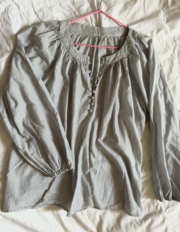 женские рубашки блузки: Блузка, Бохо, Хлопок, В полоску