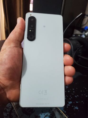 элитные номера телефонов: Sony Xperia 1 IV, Колдонулган, 256 ГБ, түсү - Ак, 2 SIM