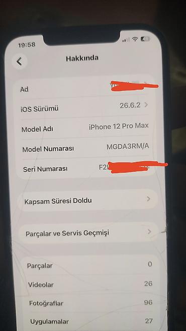 12 iphone: IPhone 12 Pro Max, Mavi, Qırıq — 1