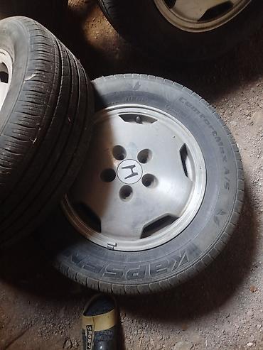 авто домкраты: Колеса в сборе 205 / 65 / R 15, Всесезонная, Б/у, Комплект, Литые, отверстий - 4 — 6