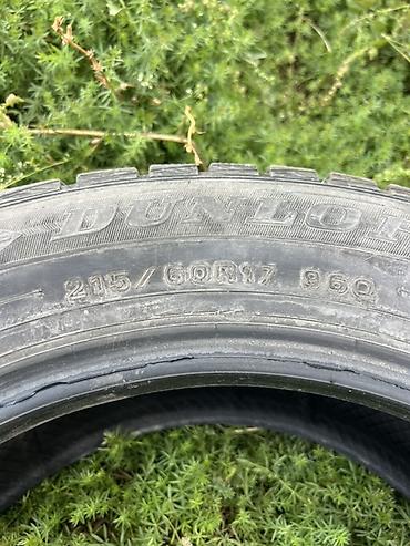 Шины 215 / 60 / R 17, Зима, Б/у, Пара, Легковые, Dunlop