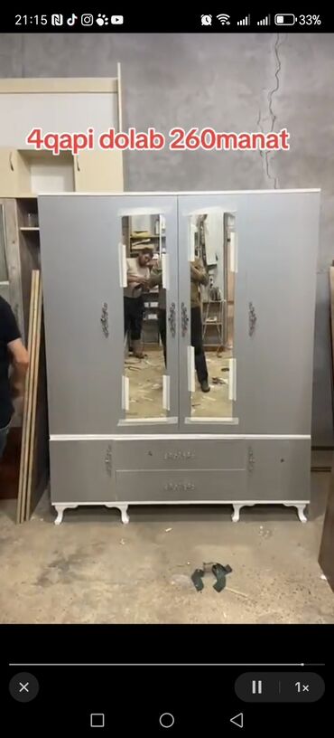 Dolablar: Yeni, Açılan, 4 qapılı Düz dolab, Dolab-asılqan, Azərbaycan — 30