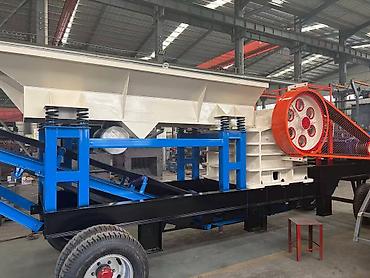 Дробилки: Щековая мобильная дробилка (также известная как щековая мобильная — 2