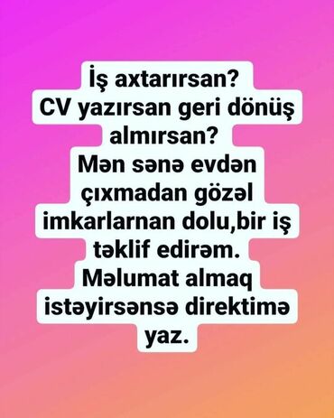 Hazır biznes: Uzaqdan işləmə imkanı – hazır sistemlə onlayn gəlir - Evdən çıxmadan -da lalafo.az — 1 Hazır biznes: Uzaqdan işləmə imkanı – hazır sistemlə onlayn gəlir - Evdən çıxmadan — 1