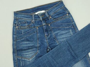 jeansowe mini spódniczka: Jeans, XS (EU 34), condition - Good